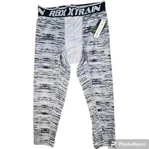 NWT RBX Pro X-Dri Compression Leggings Gray&black men's # CRM716 S or L